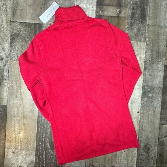 NWT Chicos Silk Blend Turtleneck Sweater size 0/small - Picture 5 of 11